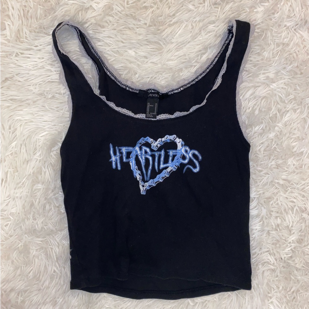 FWP! F21 lace graphic tank